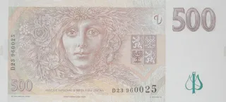 Czech Republic 500 Korun, 1997 reverse